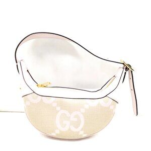 Authentic Gucci Hand Bag Beige Canvas mn944-013026